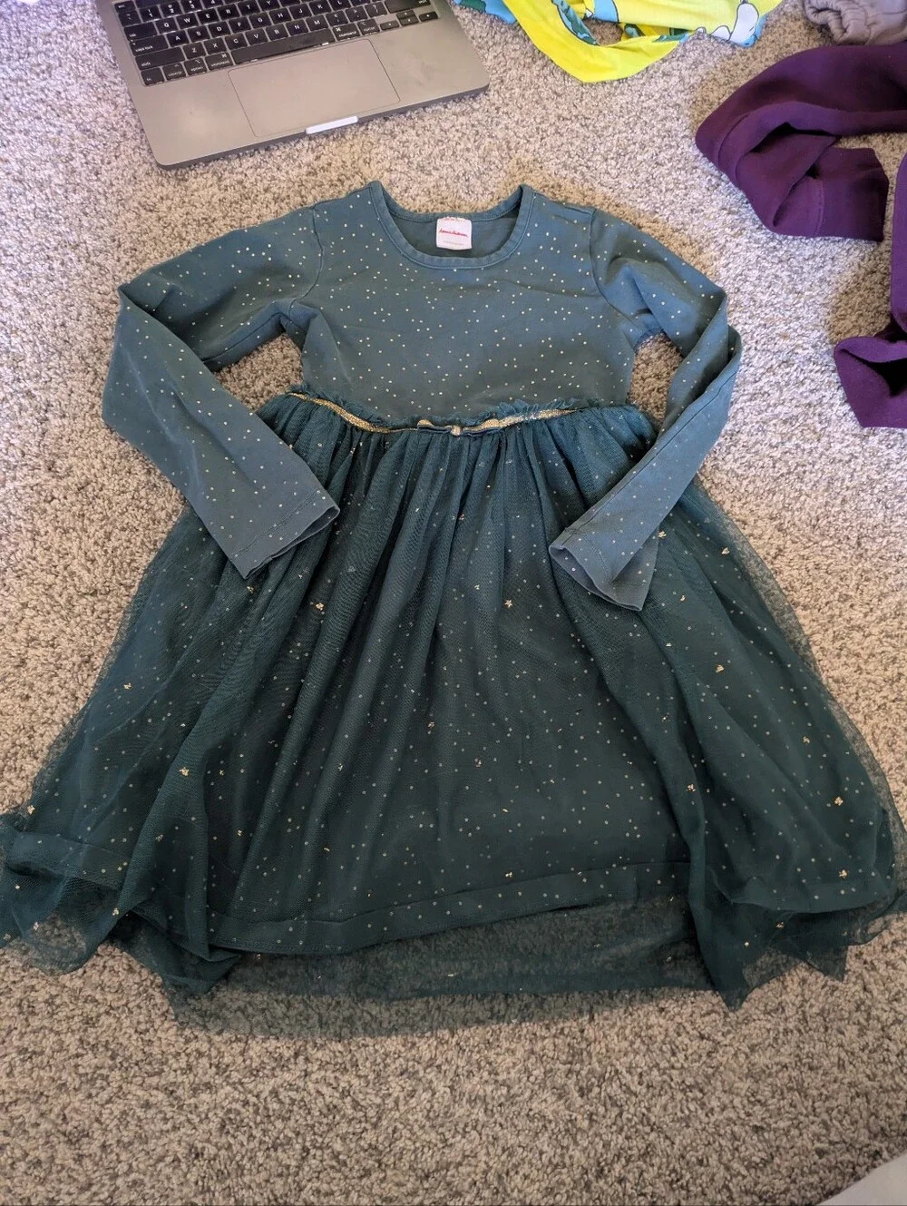 Hanna Andersson Super Soft Shimmer Tulle Skater Dress